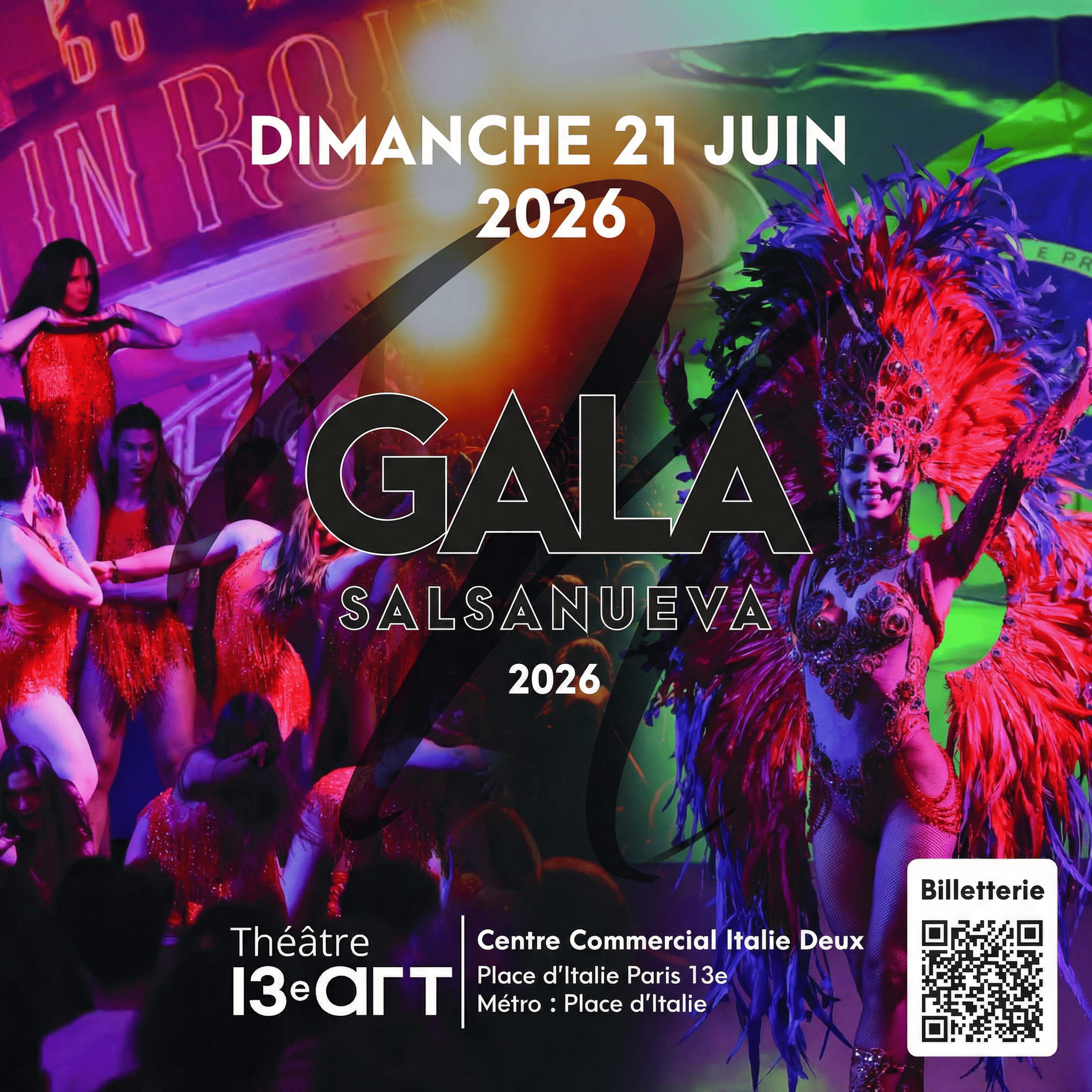 Affiche SalsaNueva Gala Adulte 2026 Carré
